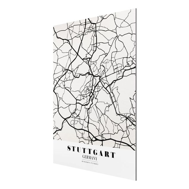 Billeder ordsprog Stuttgart City Map - Classic