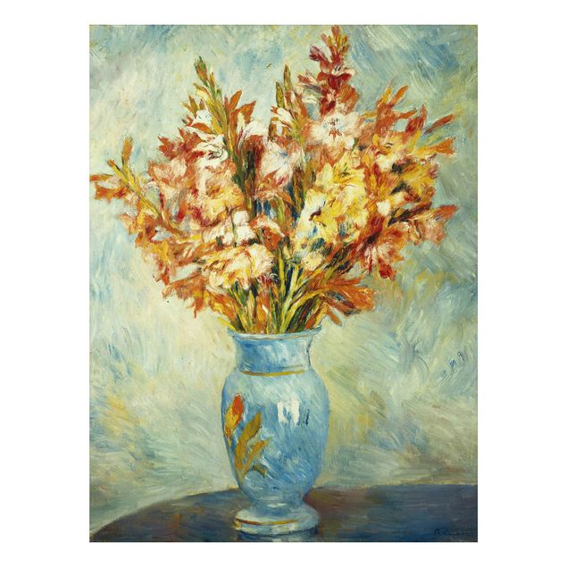 Kunst stilarter impressionisme Auguste Renoir - Gladiolas in a Blue Vase