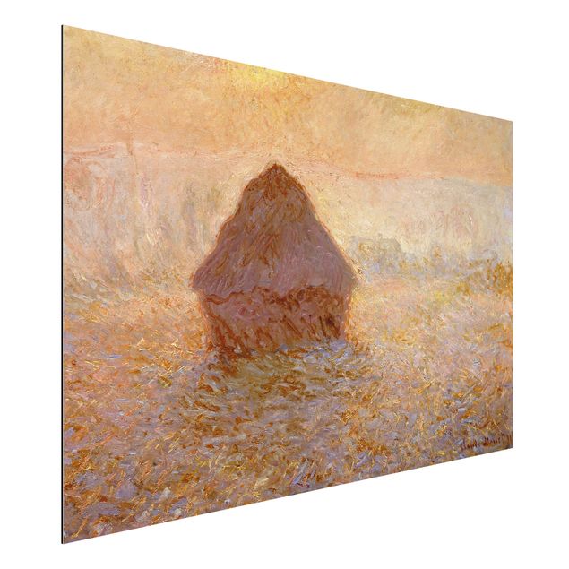 køkken dekorationer Claude Monet - Haystack In The Mist