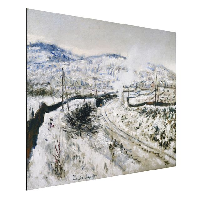 køkken dekorationer Claude Monet - Train In The Snow At Argenteuil