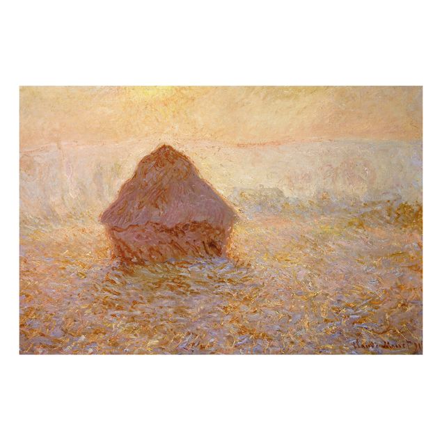 Kunst stilarter impressionisme Claude Monet - Haystack In The Mist