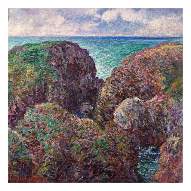 Kunst stilarter impressionisme Claude Monet - Group of Rocks at Port-Goulphar