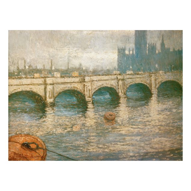 Kunst stilarter impressionisme Claude Monet - Thames Bridge And Parliament Building In London