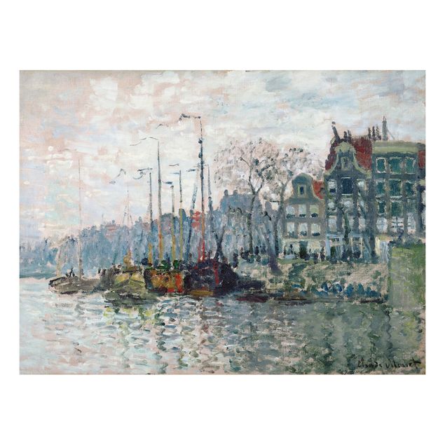 Kunst stilarter impressionisme Claude Monet - View Of The Prins Hendrikkade And The Kromme Waal In Amsterdam