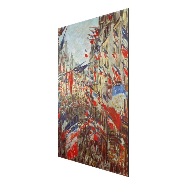 Kunst stilarter Claude Monet - The Rue Montorgueil with Flags