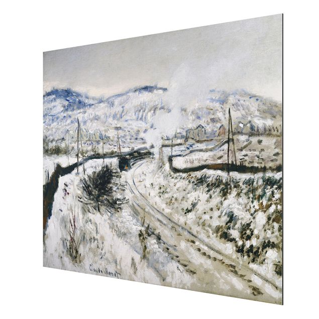 Kunst stilarter Claude Monet - Train In The Snow At Argenteuil