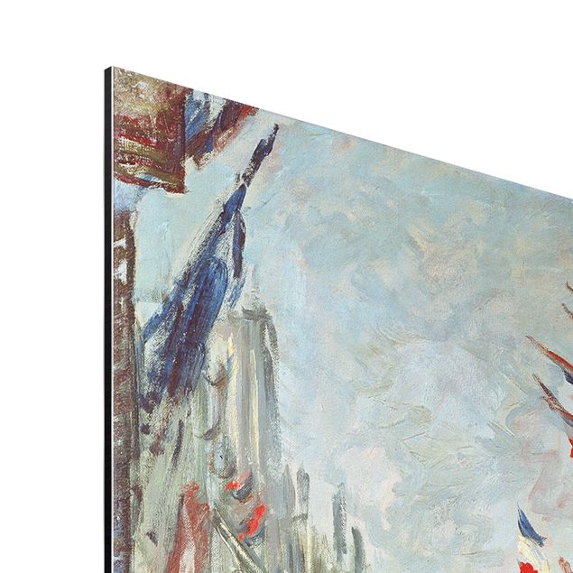 Billeder kunsttryk Claude Monet - The Rue Montorgueil with Flags