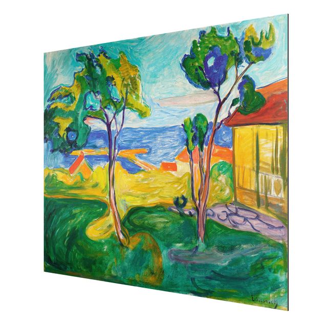 Kunst stilarter post impressionisme Edvard Munch - The Garden In Åsgårdstrand