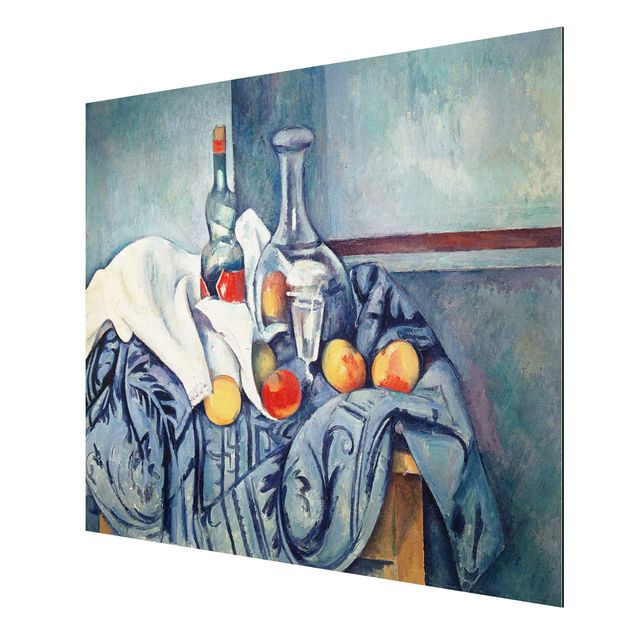 Kunst stilarter post impressionisme Paul Cézanne - Still Life With Peaches And Bottles