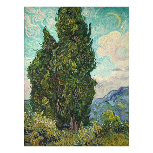 Kunst stilarter impressionisme Vincent van Gogh - Cypresses