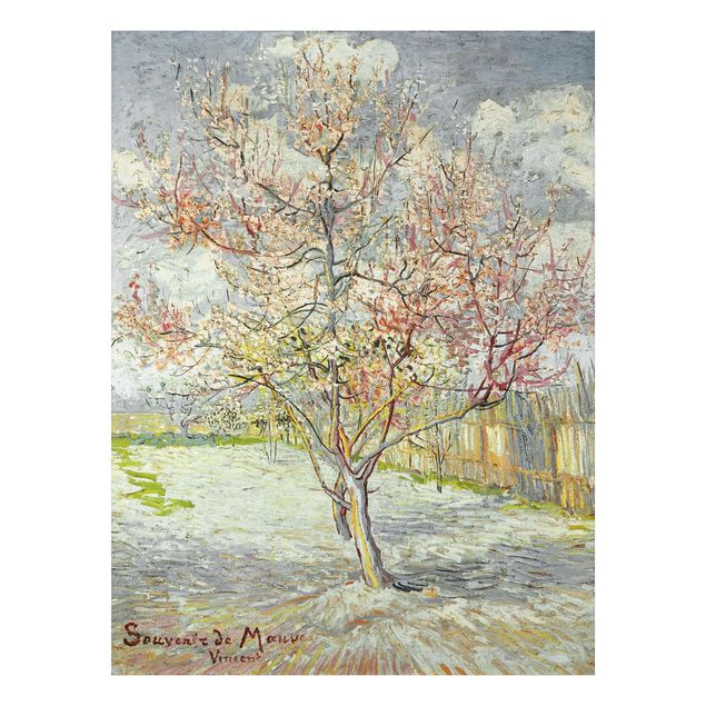 Kunst stilarter impressionisme Vincent van Gogh - Flowering Peach Trees
