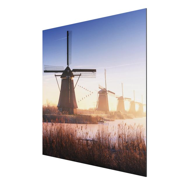 Billeder moderne Windmills Of Kinderdijk