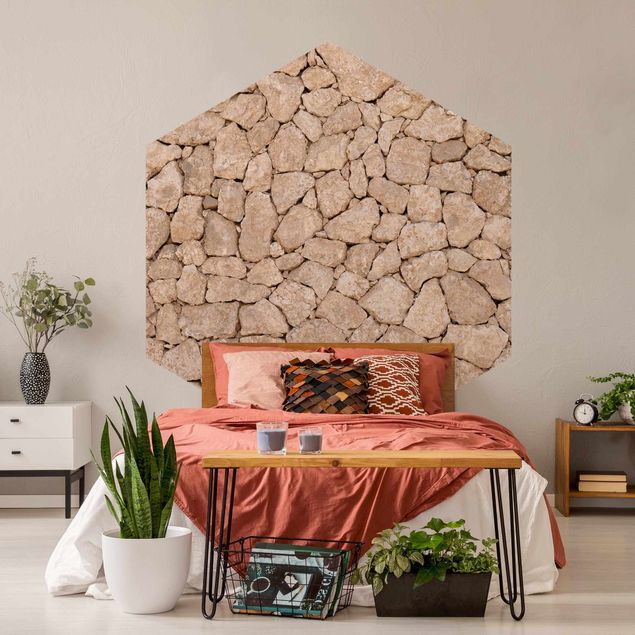 3d tapet Apulia Stonewall - Ancient Stone Wall Of Large Stones