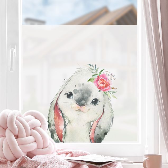 Selvklæbende folier Watercolour - Hare gaze