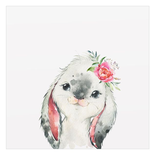 Vinduesklistermærke - Watercolour - Hare gaze