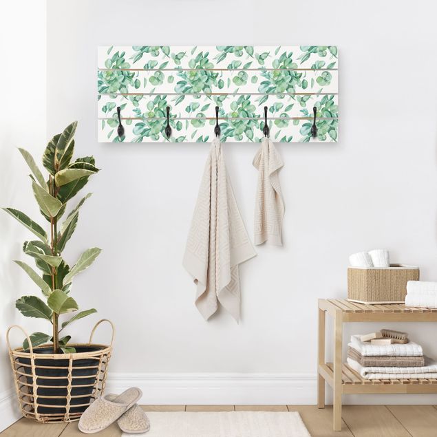 Knagerækker mønstre Watercolour Eucalyptus Bouquet Pattern