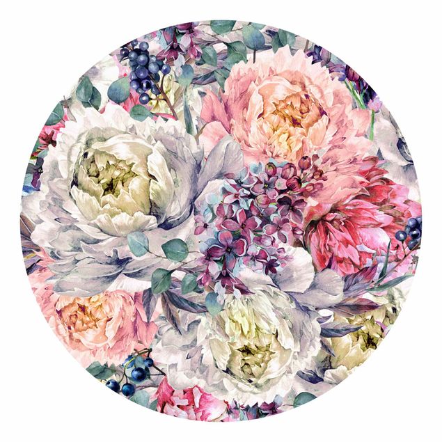 Tapet moderne Watercolour Floral Bouquet