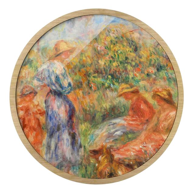 Billeder portræt Auguste Renoir - Three Women And Child In A Landscape