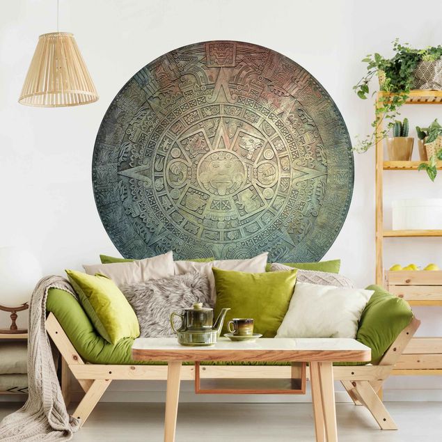 Tapet ornamenter Aztec Ornamentation In A Circle