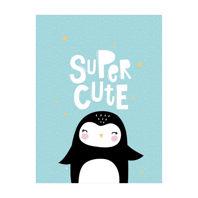 store gulvtæpper Super Cute Penguin