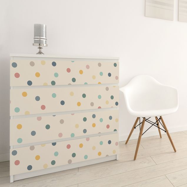 Møbelfolier mønstre Confetti Dots Pattern