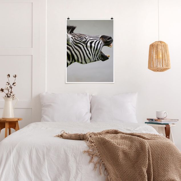 Plakater dyr Roaring Zebra