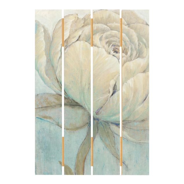 Prints på træ English Rose Pastel