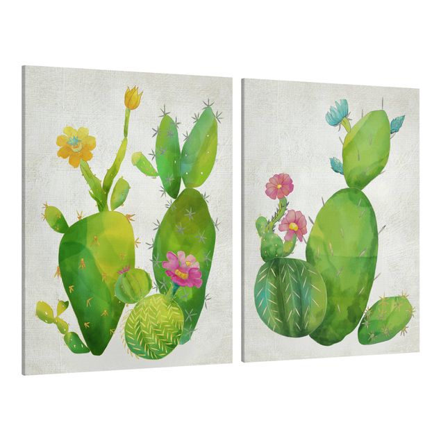 Billeder blomster Cactus Family Set II