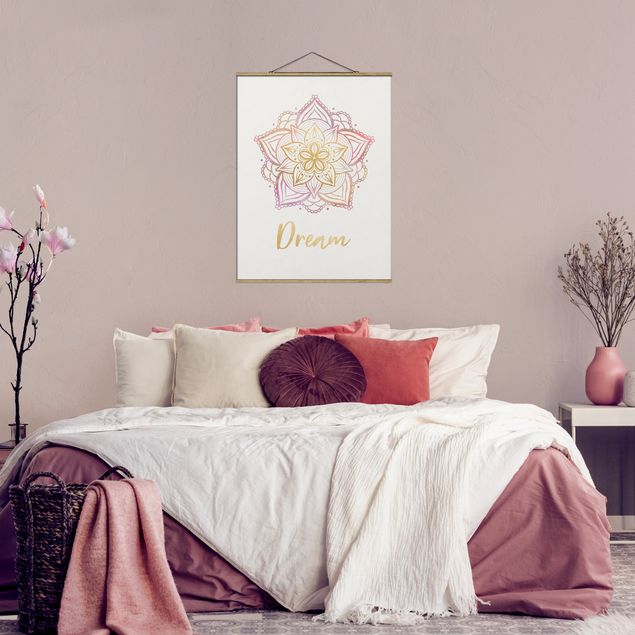 Billeder mønstre Mandala Illustration Dream Gold Rose