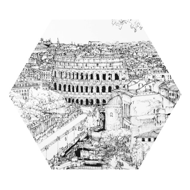 Billeder sort og hvid City Study - Rome