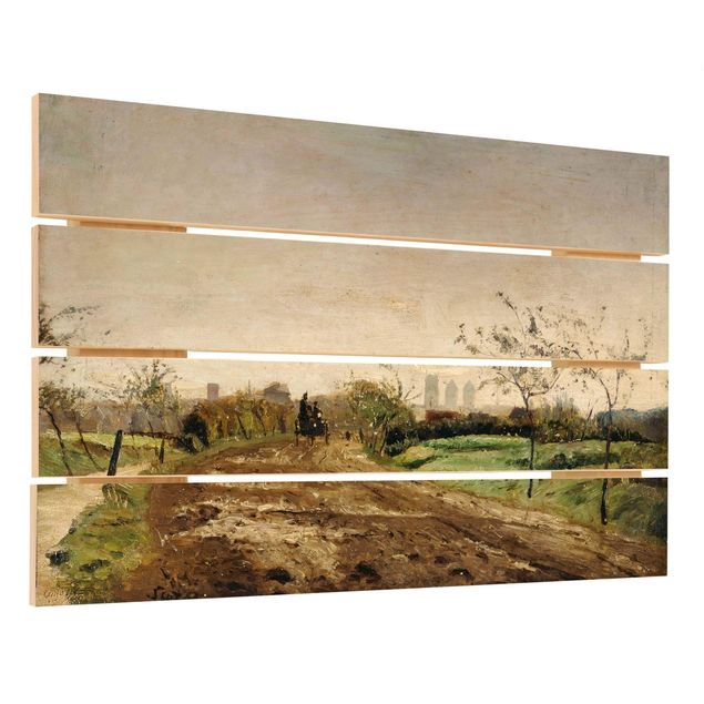 Billeder Otto Modersohn Otto Modersohn - Morning Landscape with Carriage near Münster