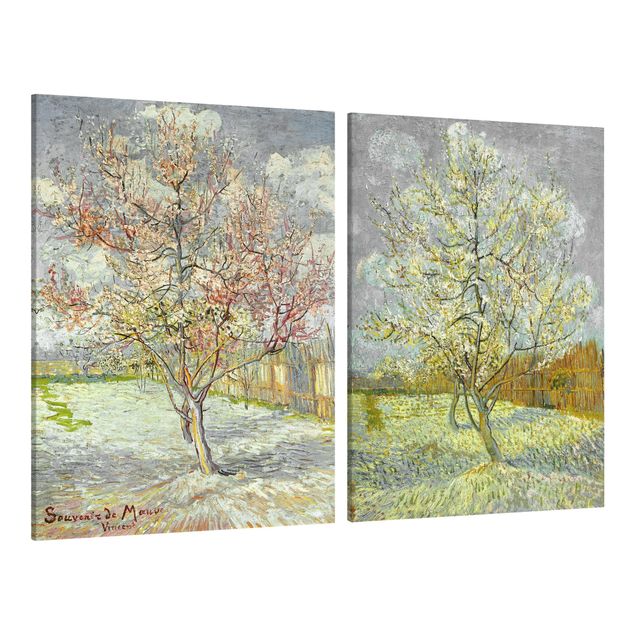 Kunst stilarter post impressionisme Vincent Van Gogh - Peach Blossom In The Garden