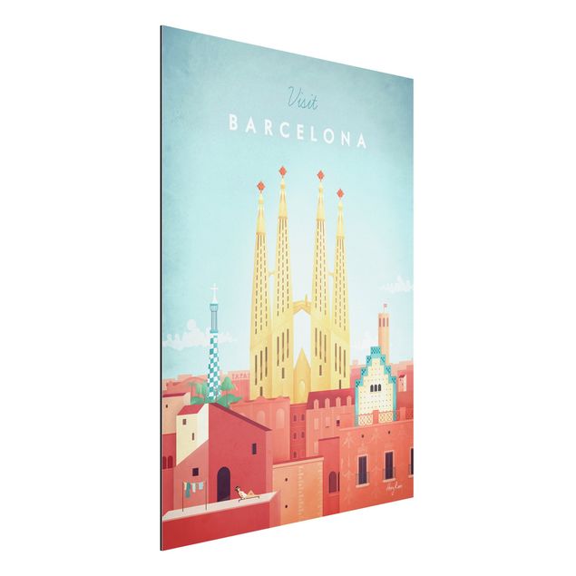 køkken dekorationer Travel Poster - Barcelona
