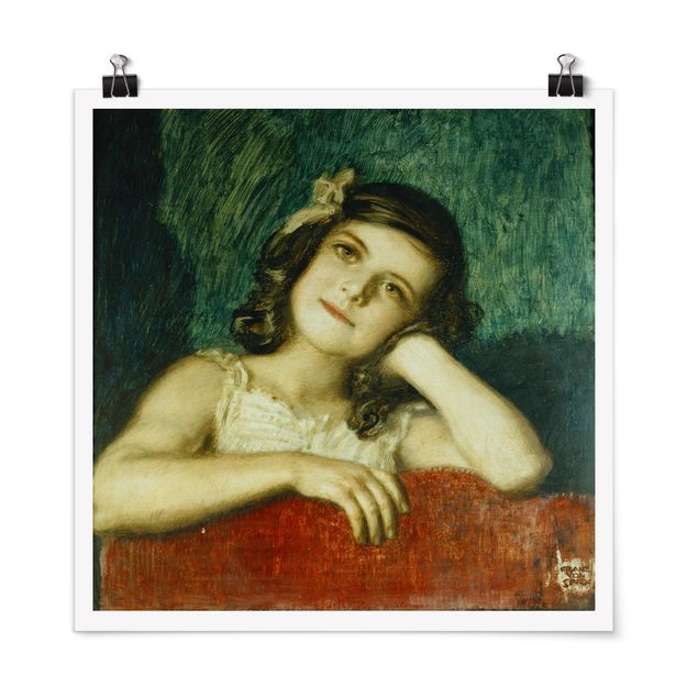 Kunst stilarter Franz von Stuck - Mary, the Daughter of the Artist