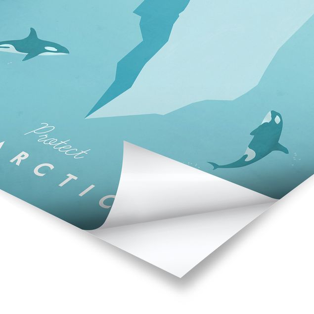 Plakater landskaber Travel Poster - Antarctica