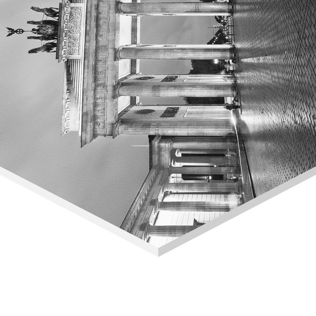 Sekskantede billeder Illuminated Brandenburg Gate II