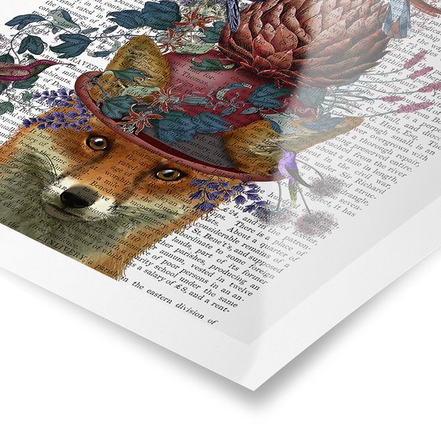 Billeder farvet Fowler - Fox With Artichoke