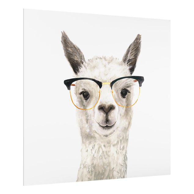 Stænkplader glas Hip Lama With Glasses I