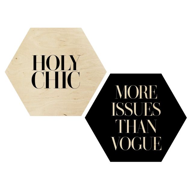 Sekskantede billeder Holy Chic & Vogue