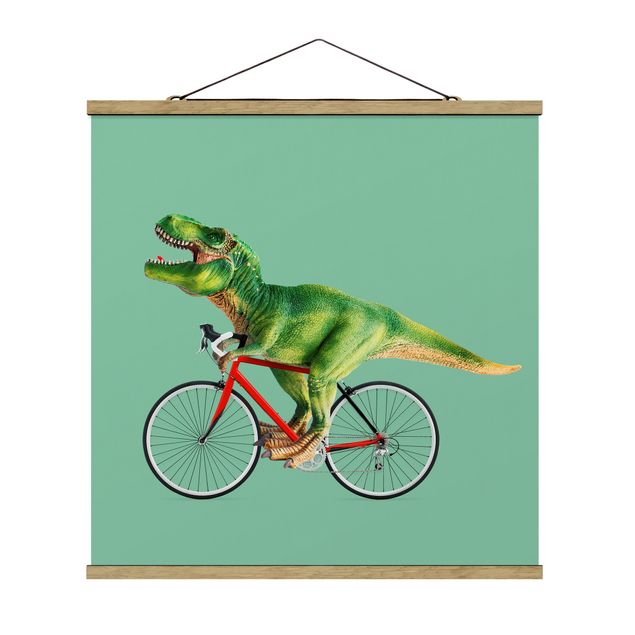 Billeder moderne Dinosaur With Bicycle