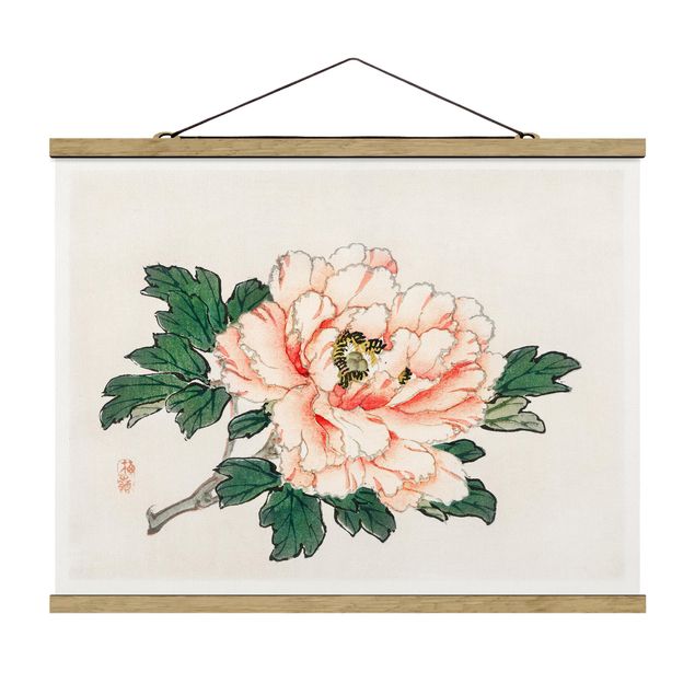 Billeder retro Asian Vintage Drawing Pink Chrysanthemum