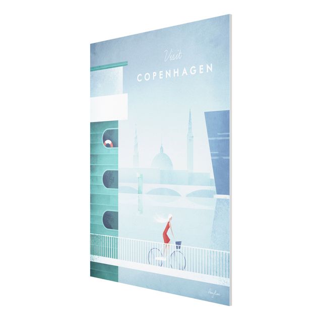 Billeder kunsttryk Travel Poster - Copenhagen