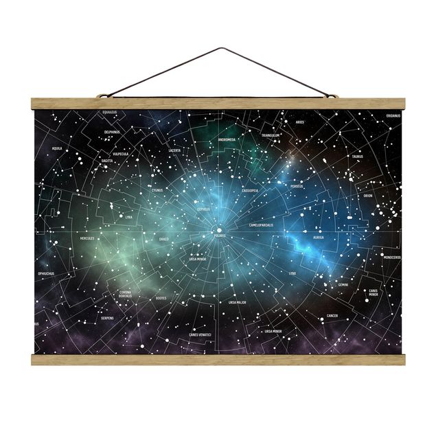 Billeder sort Stellar Constellation Map Galactic Nebula