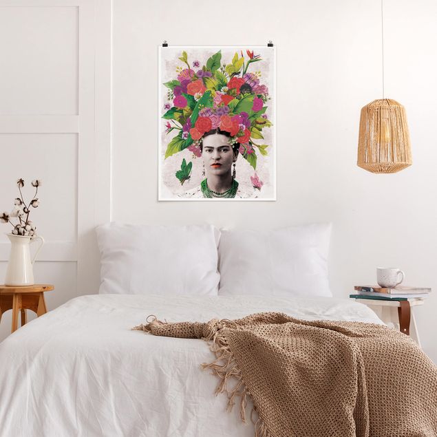 Plakater blomster Frida Kahlo - Flower Portrait