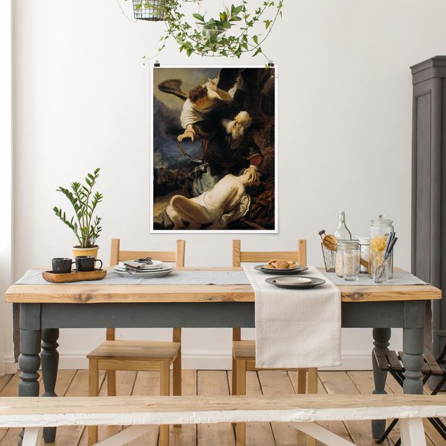 Kunst stilarter Rembrandt van Rijn - The Angel prevents the Sacrifice of Isaac