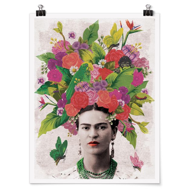 Billeder blomster Frida Kahlo - Flower Portrait