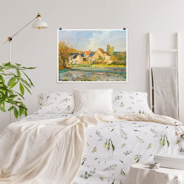 Kunst stilarter pointillisme Camille Pissarro - Landscape Near Pontoise