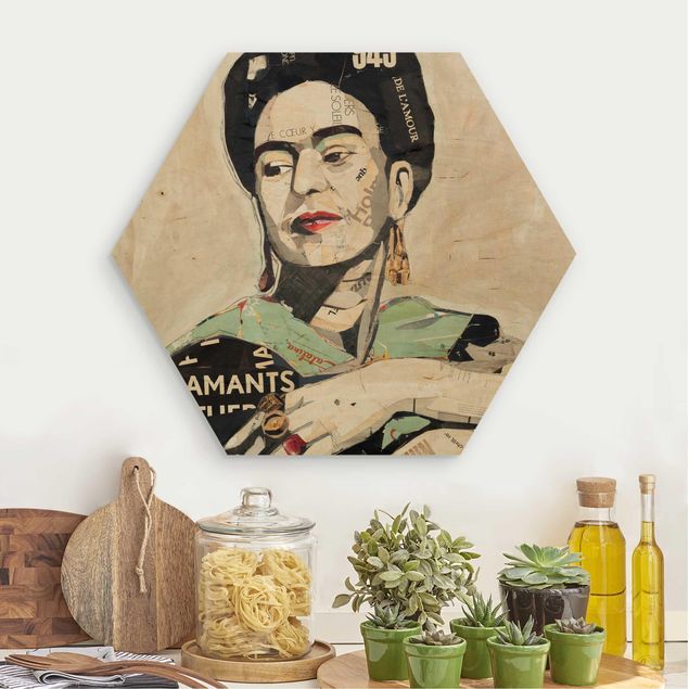 køkken dekorationer Frida Kahlo - Collage No.4