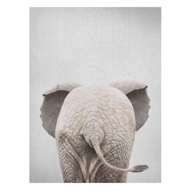 Billeder på lærred dyr Baby Elephant From Behind