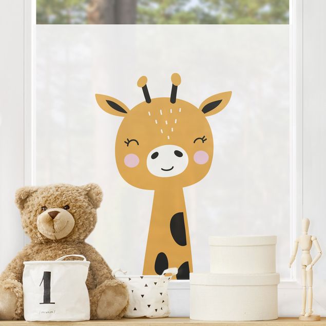 Vinduesklistermærker dyr Baby Giraffe